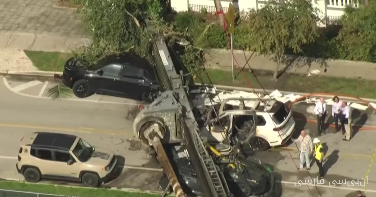 Quatre personnes blessées dans la chute d'une grue à Miami
