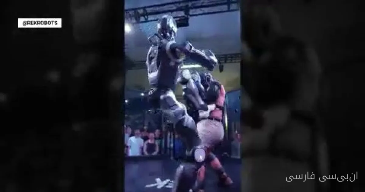 یک اینفلوئنسر در سانفرانسیسکو با ربات humanoid مبارزه کرد
