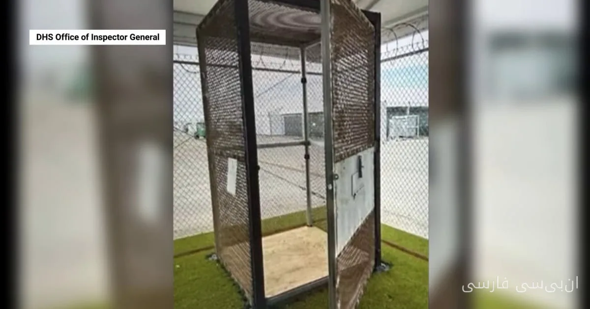 Bericht über die Inhaftierung von Migranten in kleinen Käfigen im Zentrum "Alligator Alcatraz"
