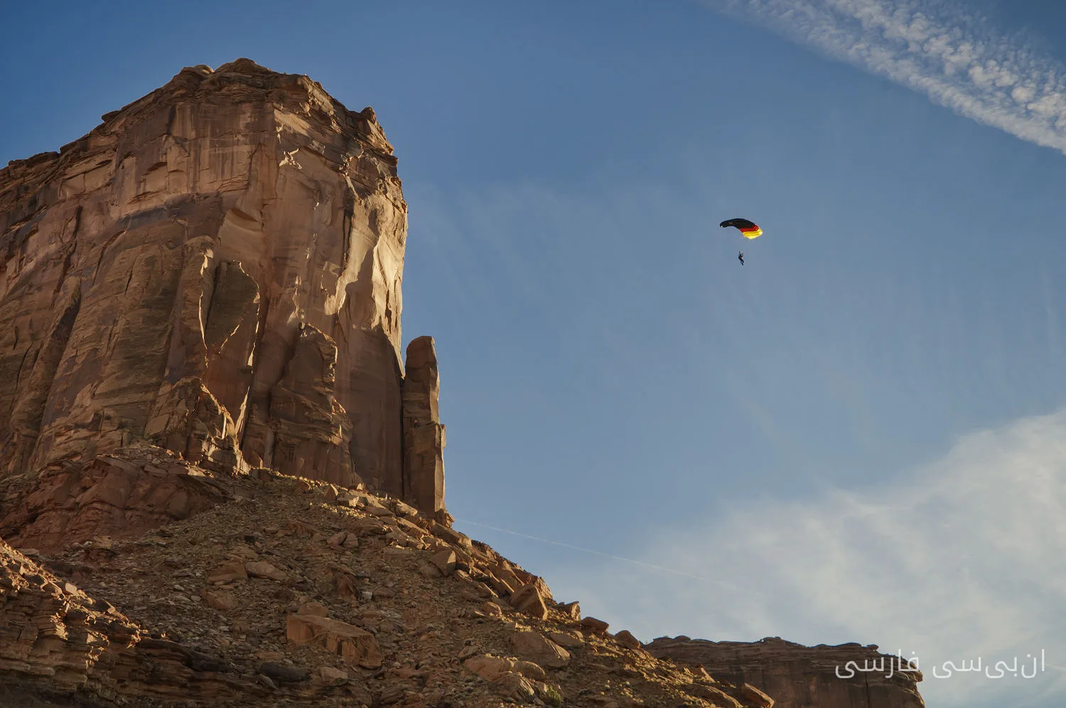 BASE jumper 27 ساله در یوتا پس از شکست بالهایش جان باخت